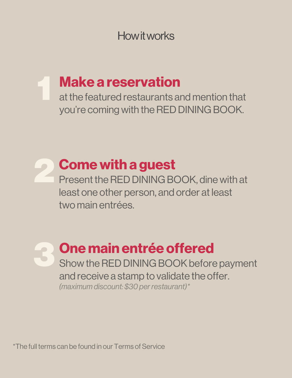 RED DINING BOOK