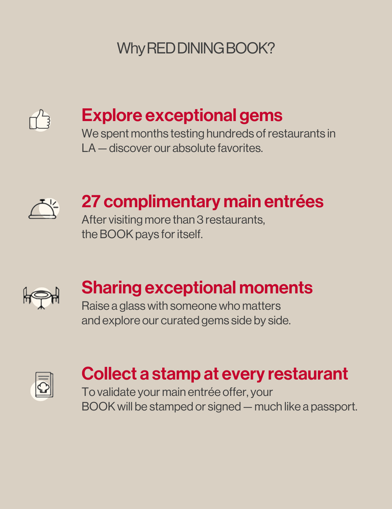 RED DINING BOOK